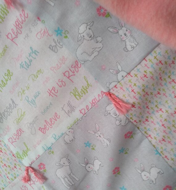 Easter Blessing Baby Quilt Etsy Easter Blessing Baby Quilt Etsy
