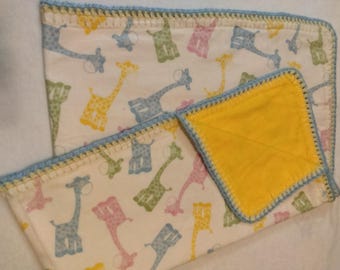 Adorable Giraffe Baby Blanket