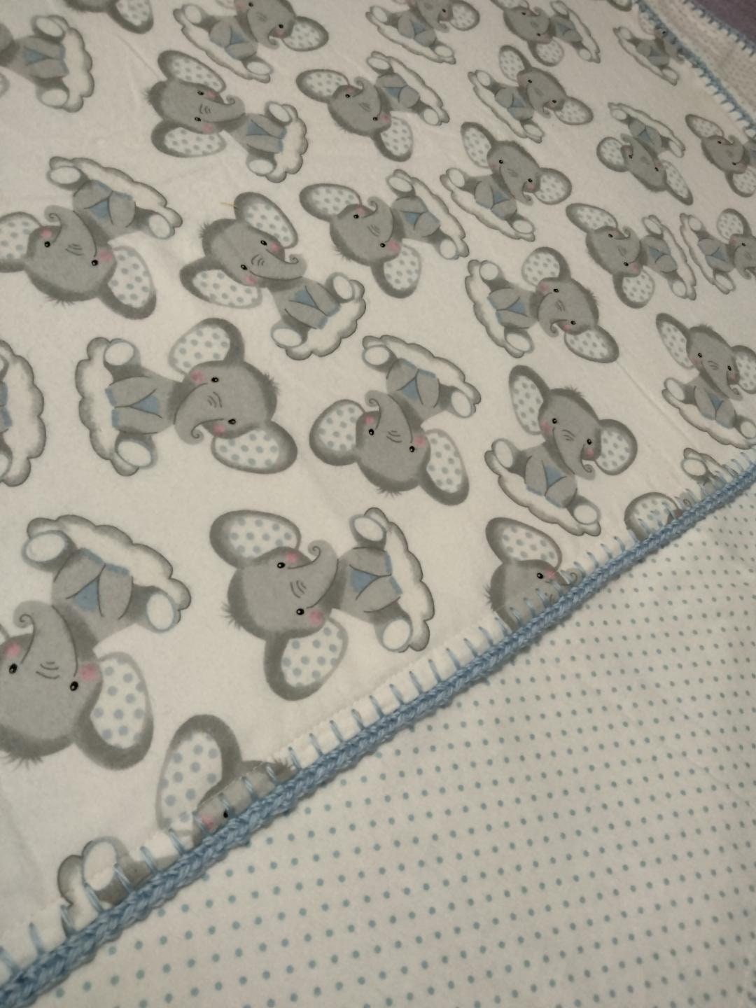 Blanket Toy Set - Blue Elephant