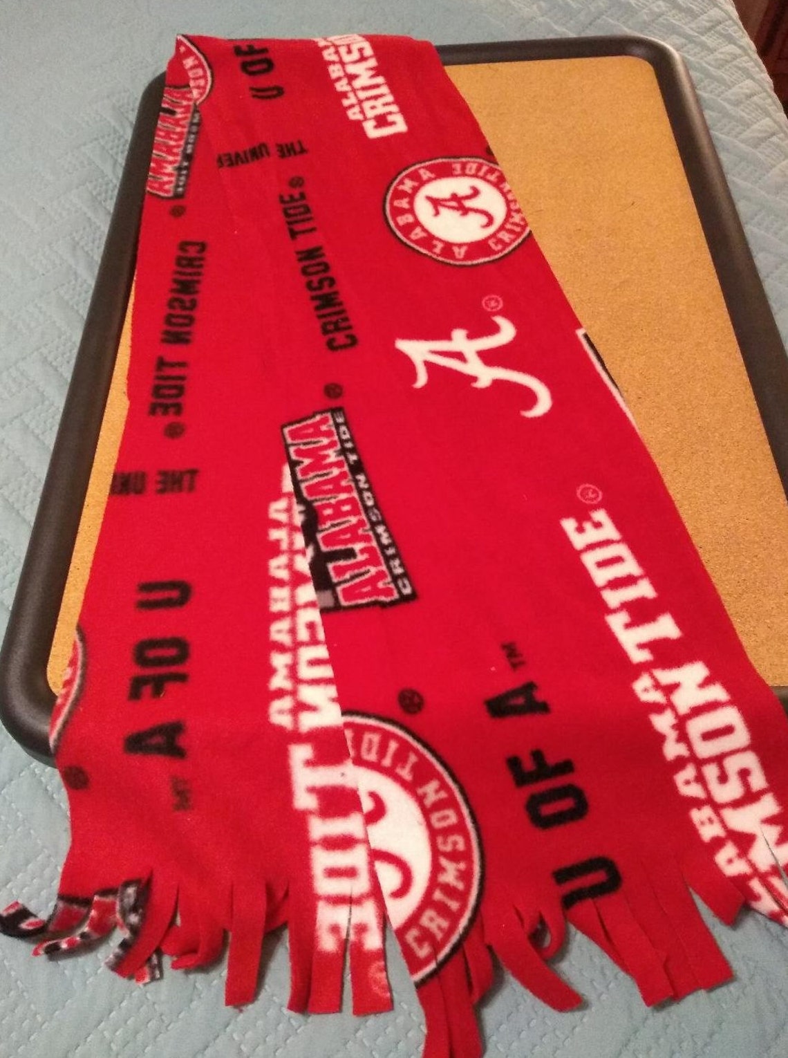University of Alabama Fleece Scarf - Etsy