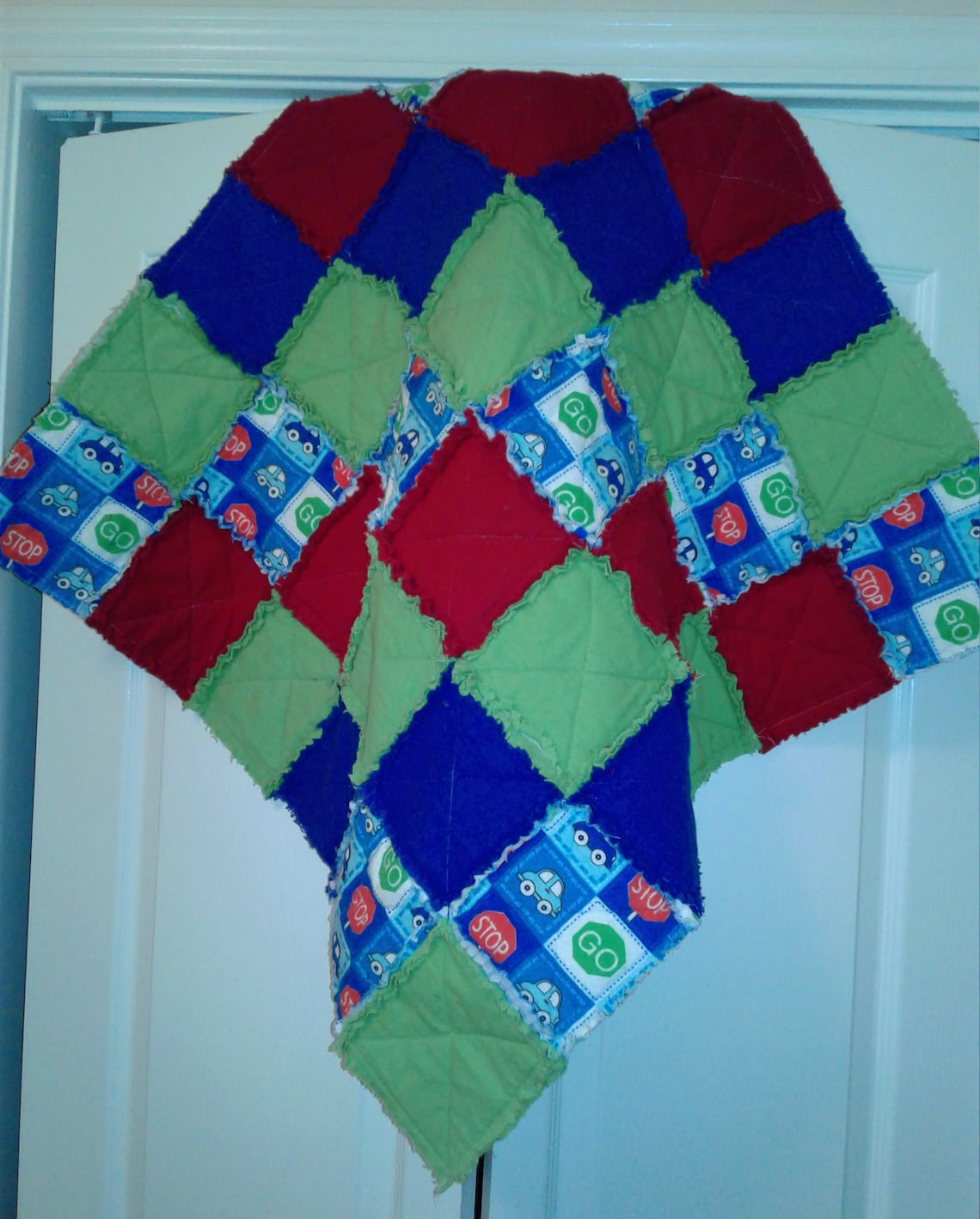 Beep Beep Handmade Flannel Baby Rag Quilt - Etsy