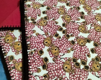 Teddy Bear Toddler Blanket