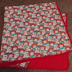Raggedy Ann & Andy Baby/Toddler Blanket