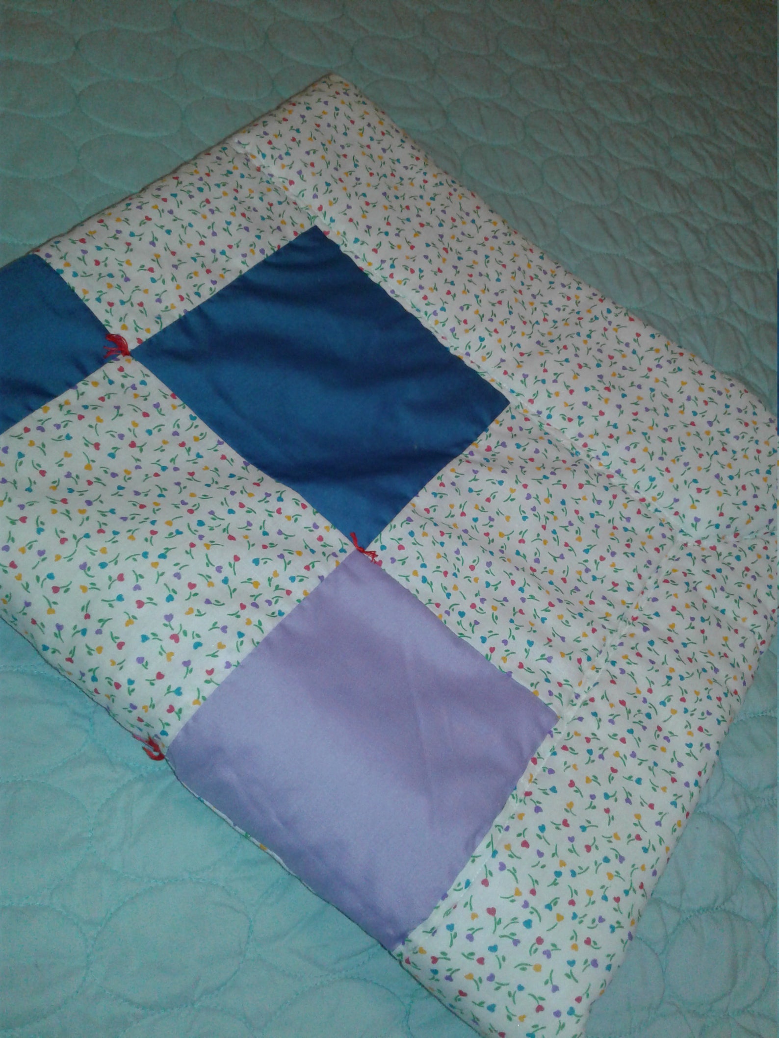 Cute Flower Cradle Size Baby Quilt Etsy