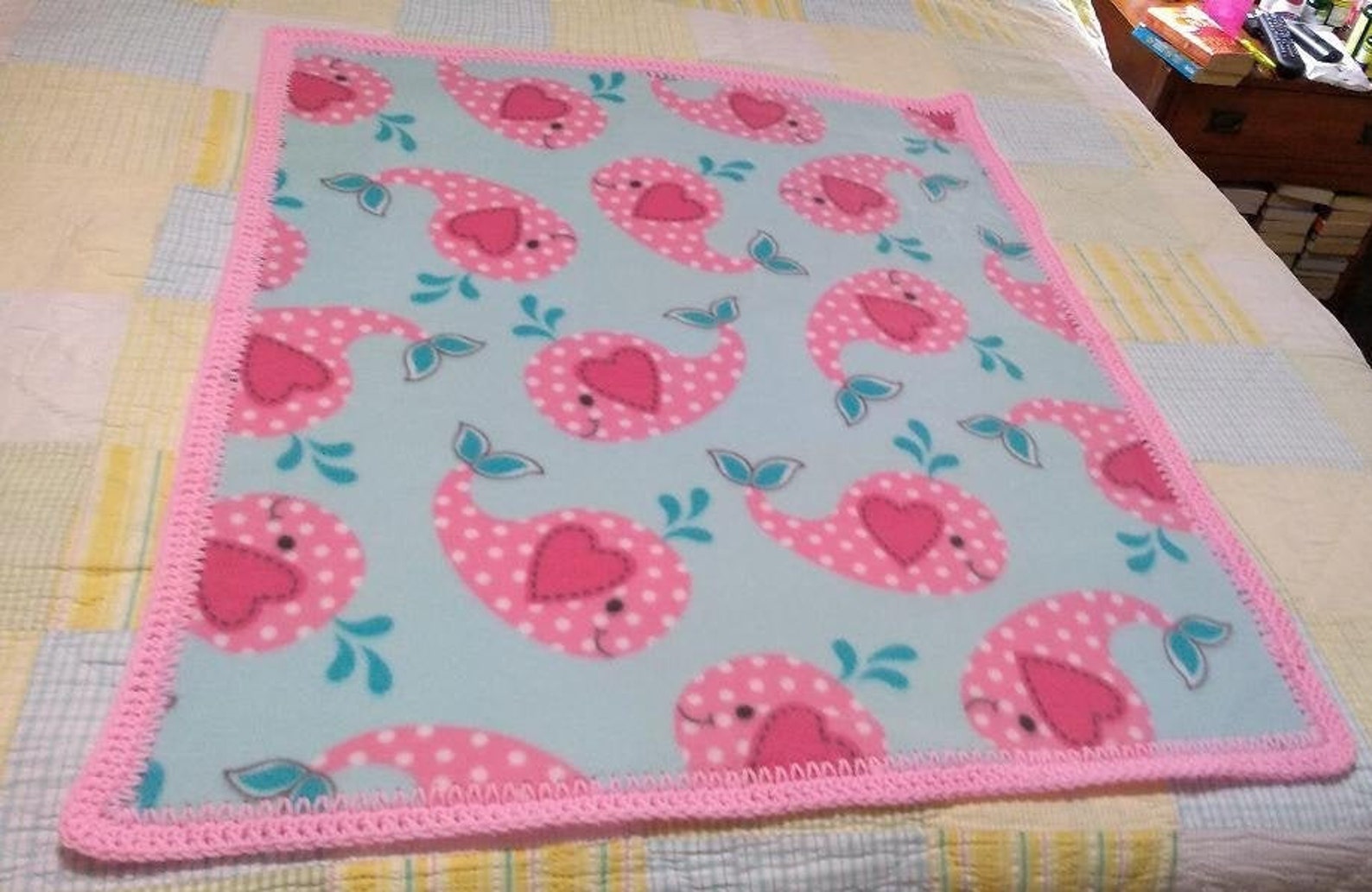 Cradle Size Fleece Blanket Etsy