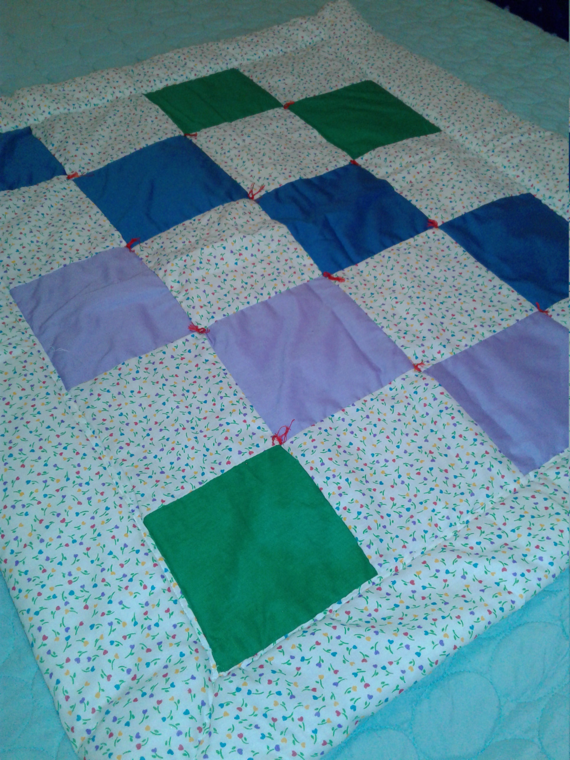Cute Flower Cradle Size Baby Quilt Etsy