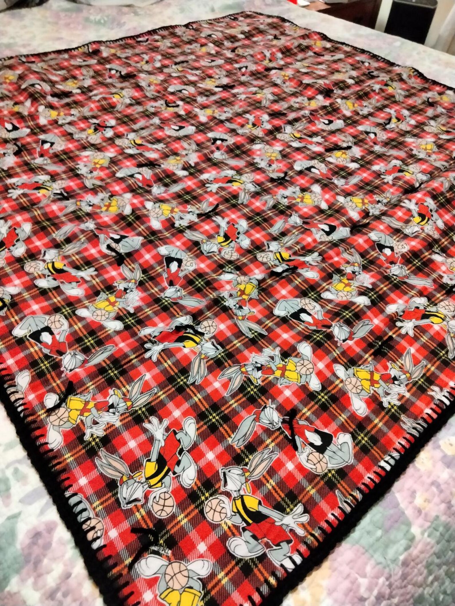 Bugs Bunny Space Jam Blanket Etsy