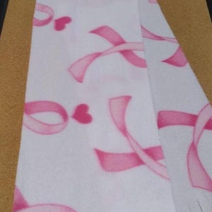 Breast Cancer Fleece Scarf