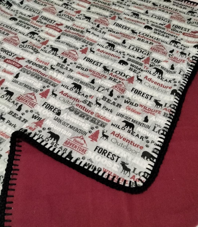 Outdoor Theme Baby Blanket Etsy