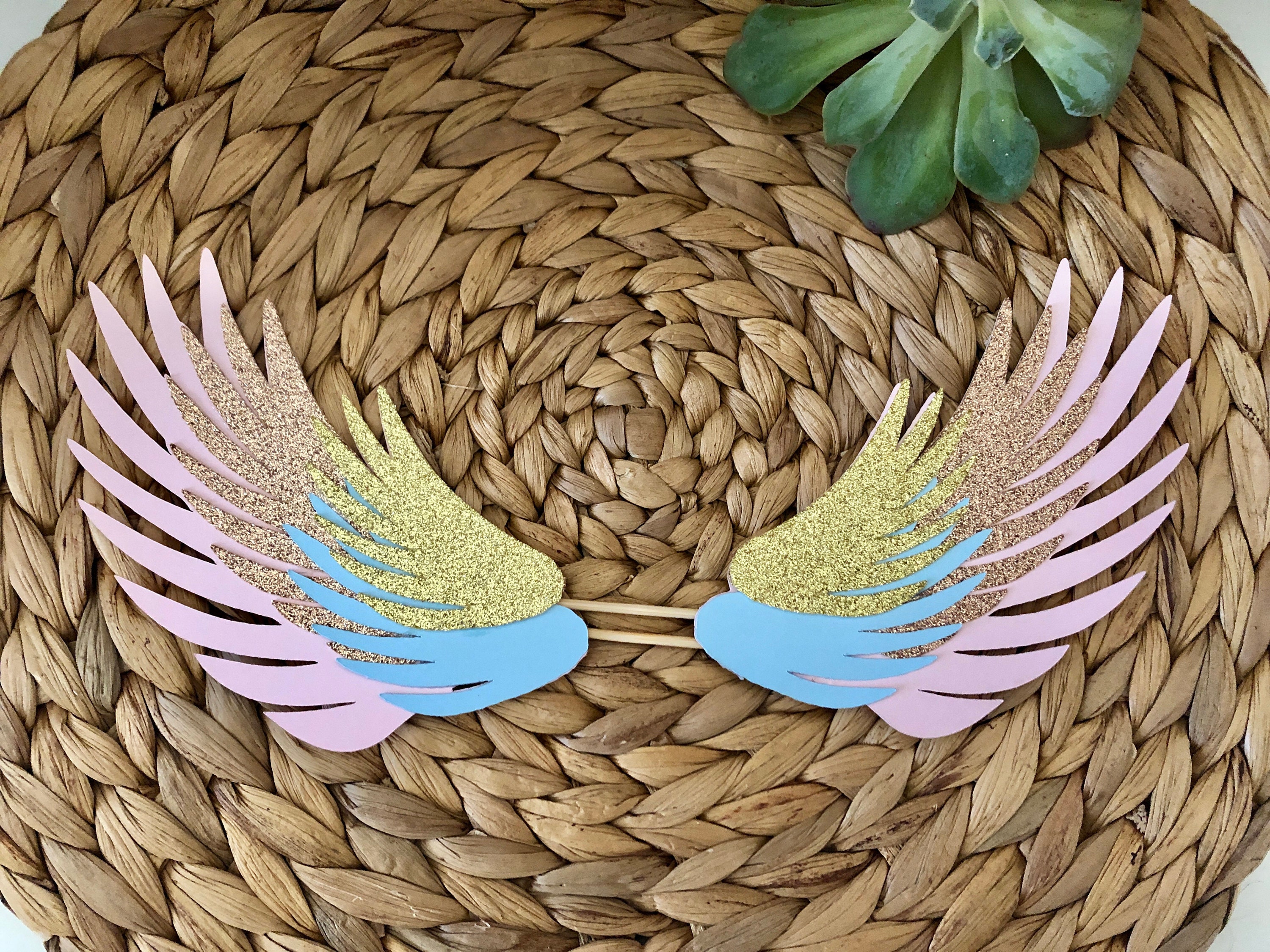 unicorn wings birthday card stock cake topper 4 layers etsy