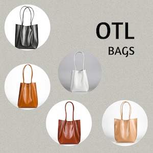 Shoulder Bag, Tote leather bag, Cognac leather bag, Caramel leather bag, Black leather bag, White leather bag, Beige leather bag, Gift