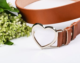 Cognac belt, Leather belt, Black belt, Belt for women