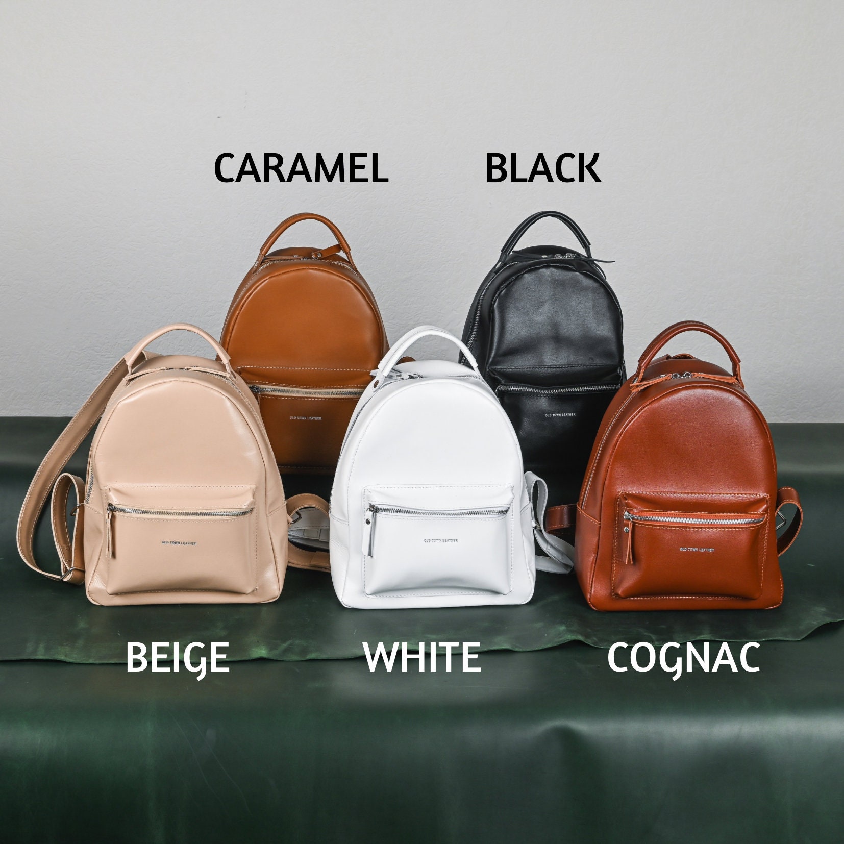 Lacari Beige and Black Women\'s Backpack Leather Backpack, Women main image 2