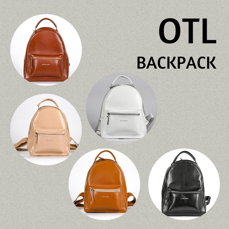 Backpack Single Colour Women's Backpack, Beige Backpack, Backpack for Her, Travel Backpack ...