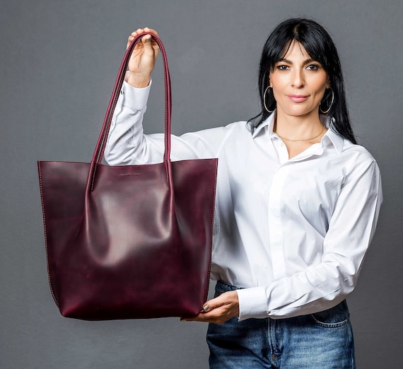 Oxblood tote sale