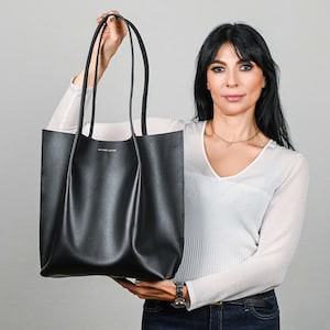 White leather bag, Shoulder Bag, Tote leather bag, Cognac leather bag, Caramel leather bag, Black leather bag, Beige leather bag, Mini bag image 10