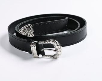 Black belt, Leather belt, Belt for women