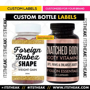 Hair Growth Oil Label Product Labelsproduct Label Template - Etsy