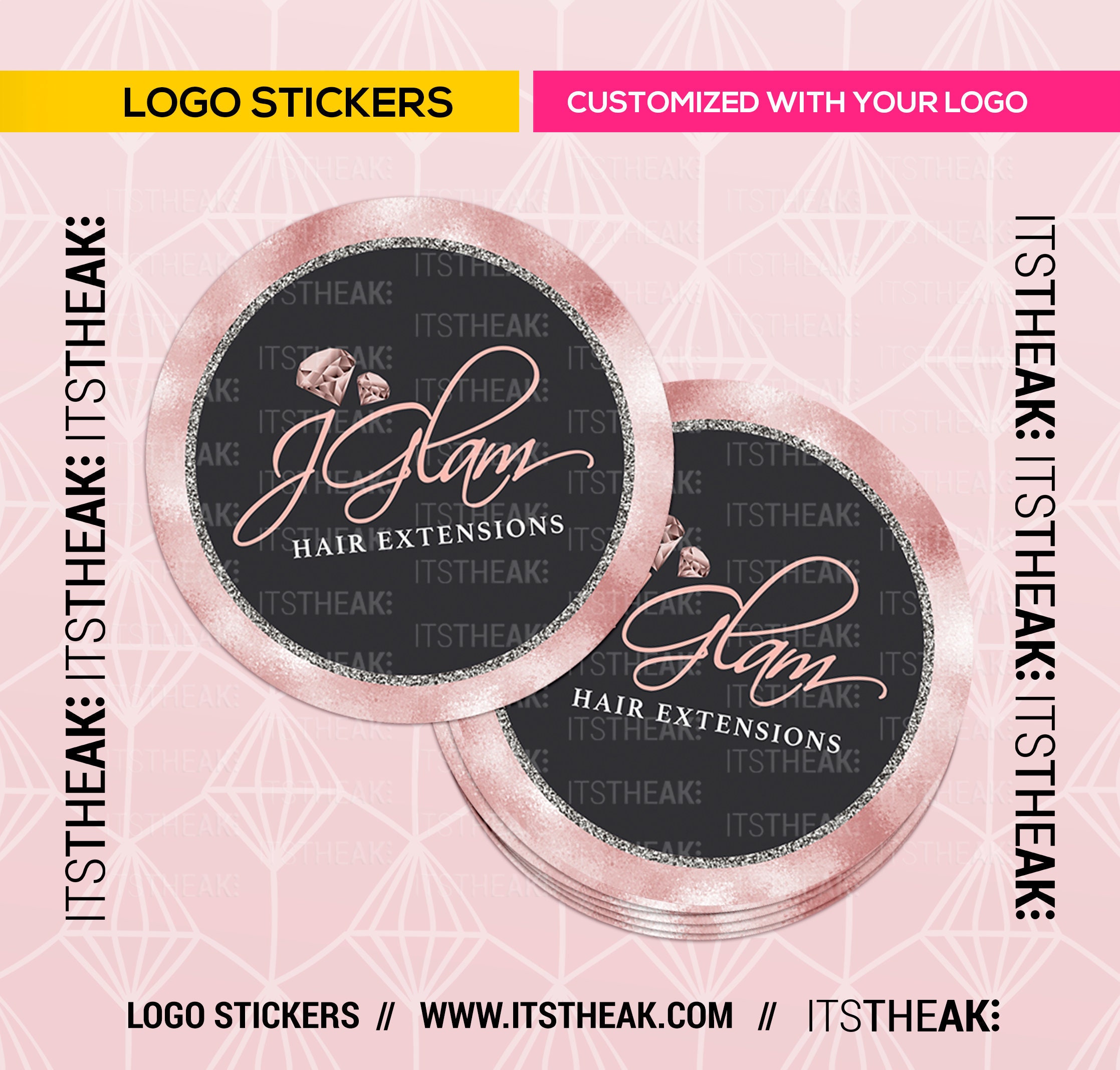 Circle Logo Stickers
 Circle Logo Stickers Customized With Your Logo Circle