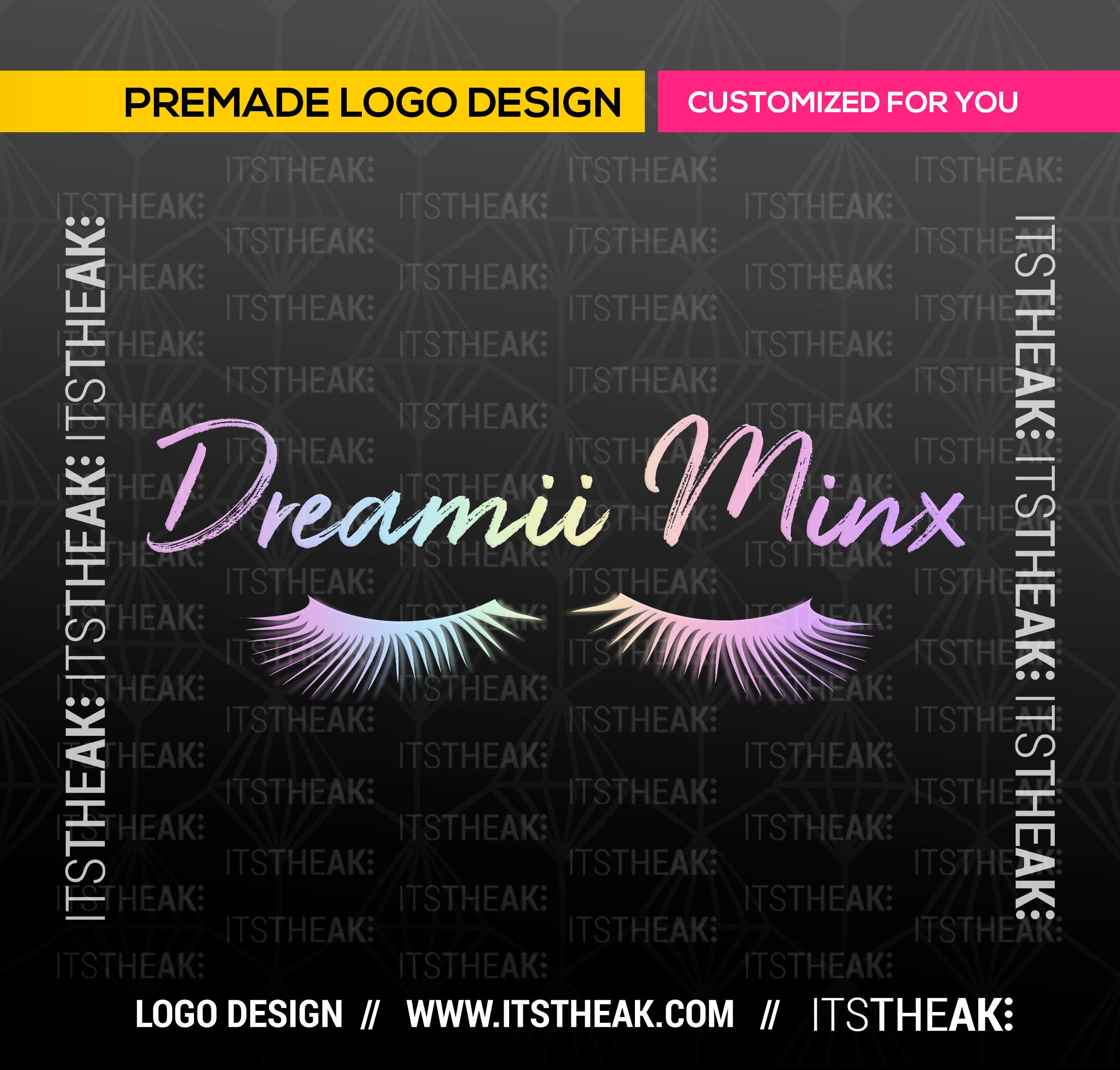 Premade Lash Logo Eyelash Extensions Lash Extensions Mink | Etsy