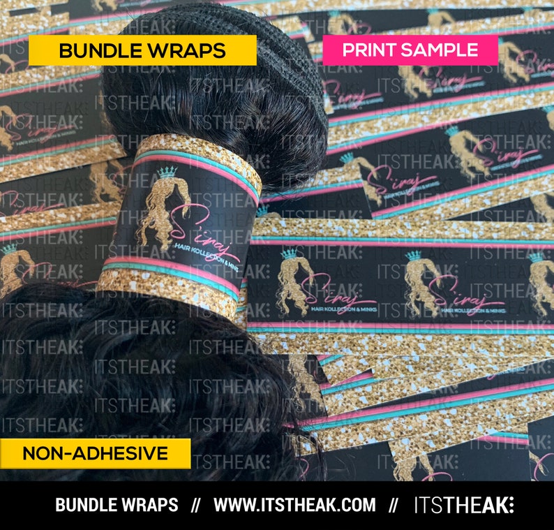 Bundle Wraps nonadhesive Customized With Your Logo hair Etsy