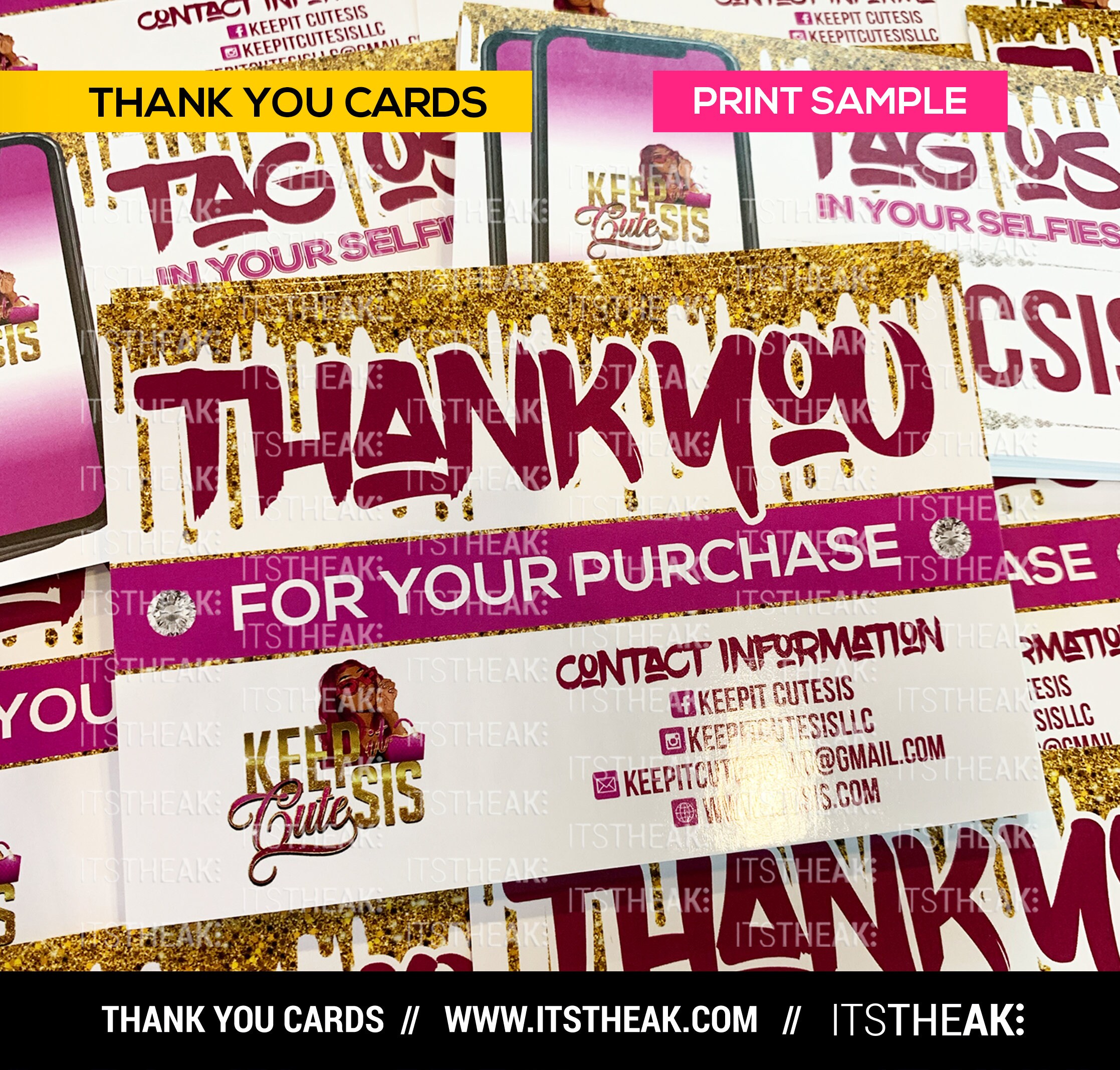 Thank You Cards Customized