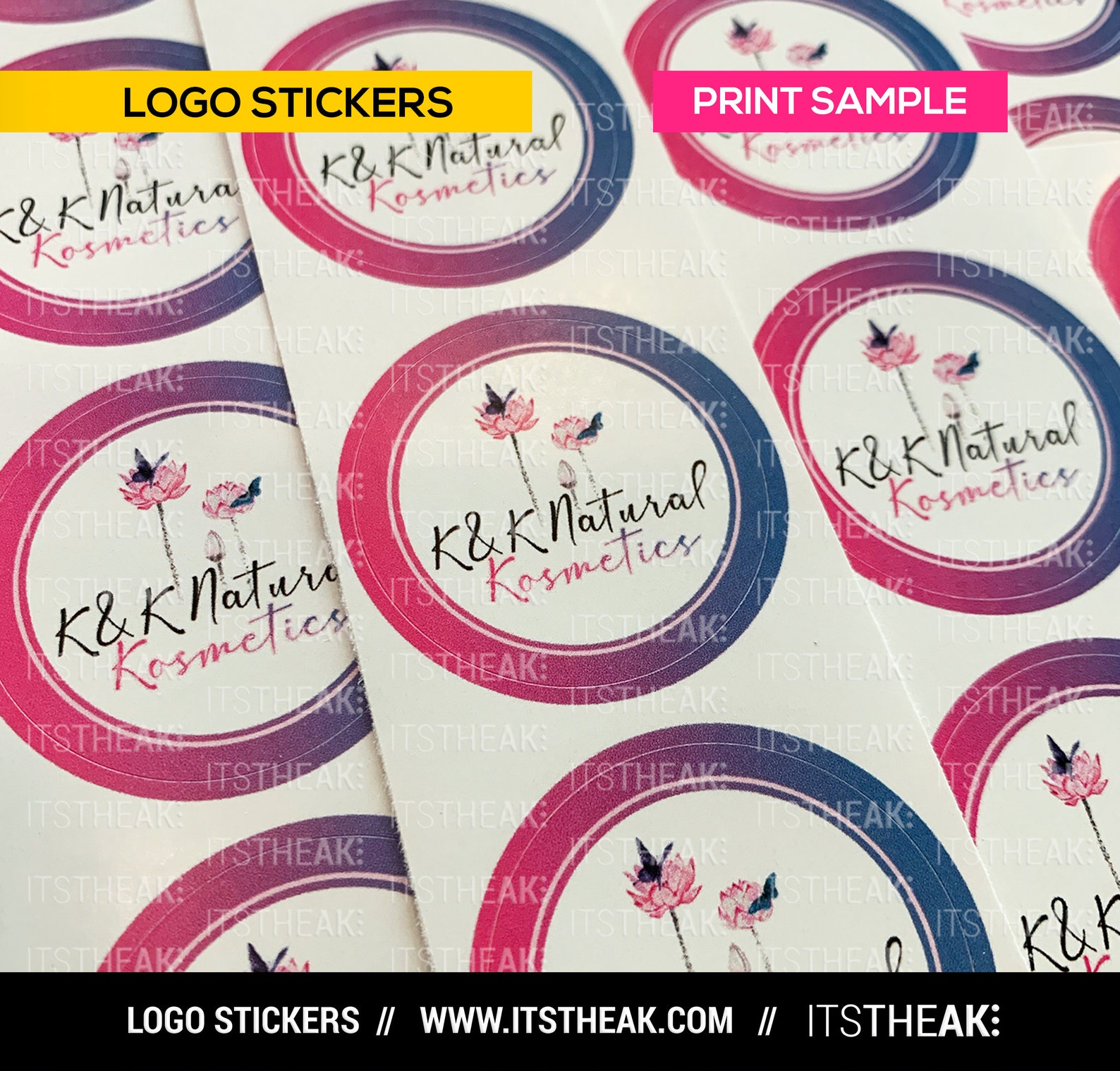 Circle Logo Stickers
 Circle Logo Stickers Customized With Your Logo Circle