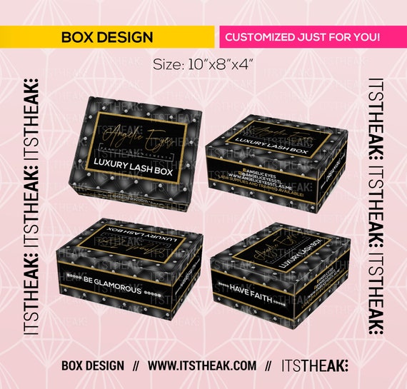 Box Design Digital Design Only Customized For Your Brand Etsy