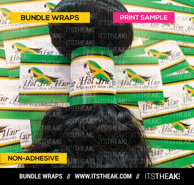 Bundle Wraps nonadhesive Customized With Your Logo hair Etsy