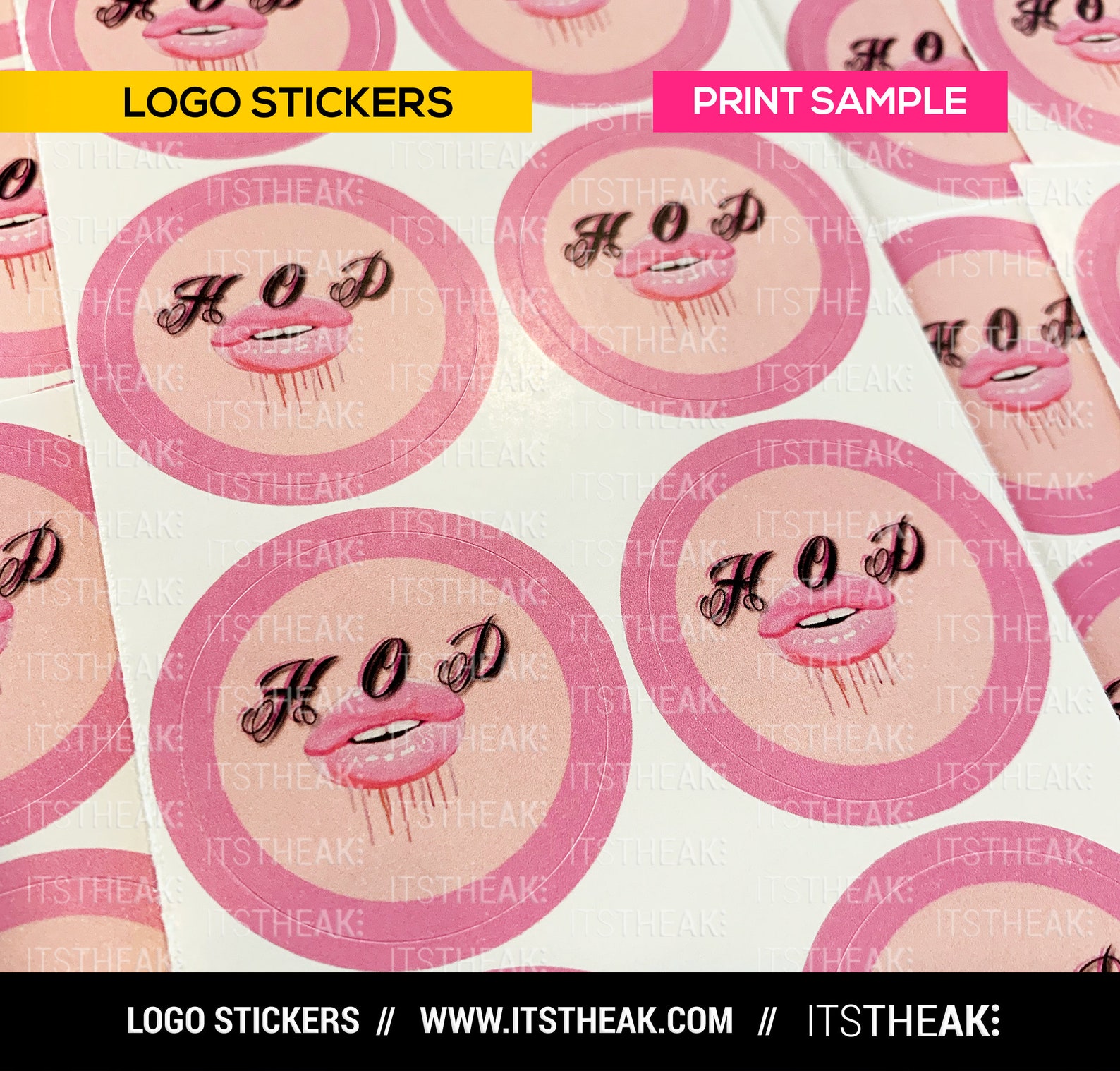 Circle Logo Stickers
 Circle Logo Stickers Customized With Your Logo Circle