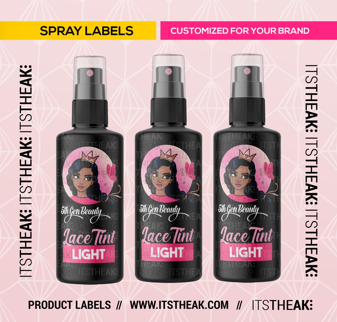 Spray Bottle Labels Customized for Your Brand Spray Bottle Etsy