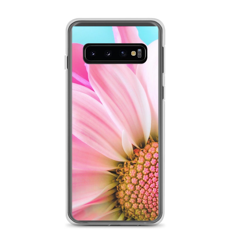 Cute Samsung Case happy and positive vibes. sunflower pink design