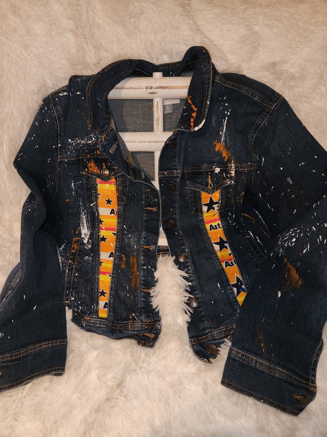 ASTROS MLB Jean Jacket Etsy