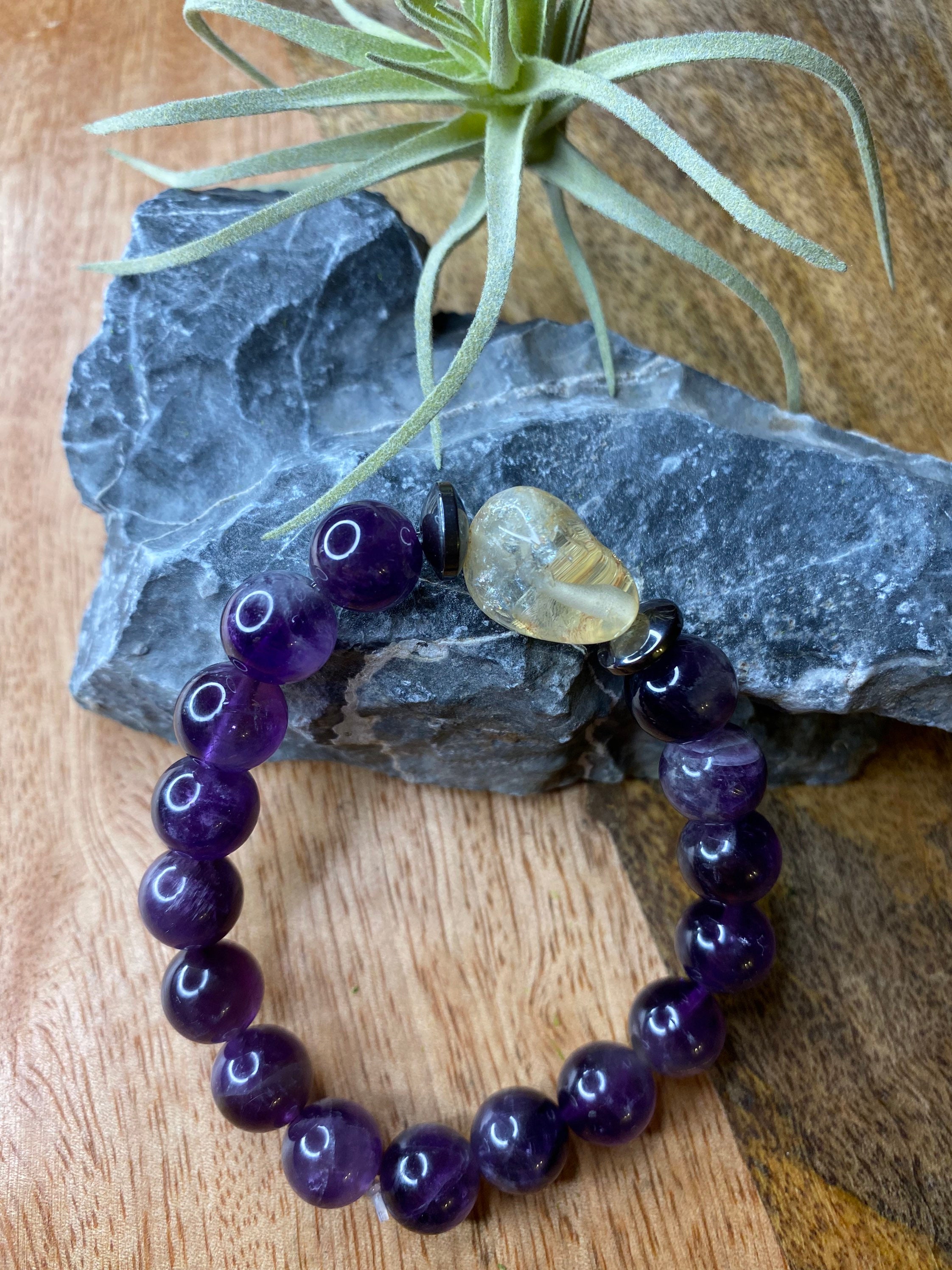Amethyst and citrine bracelet Clearance