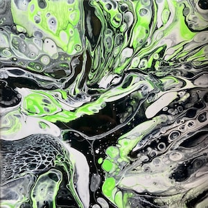 Acrylic Pour Painting – &quot;Slime&quot; (2022)