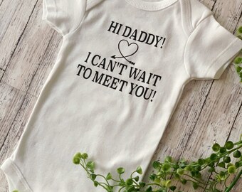 Baby Onesie®| Onesie® for Baby| Hello Daddy| Baby Announcement| Onesie®| Daddy Announcement| Onesie® Announcement