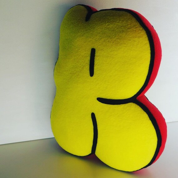 Letter R Plush Pillow Initial Pillow Alphabet Letter Pillow Etsy