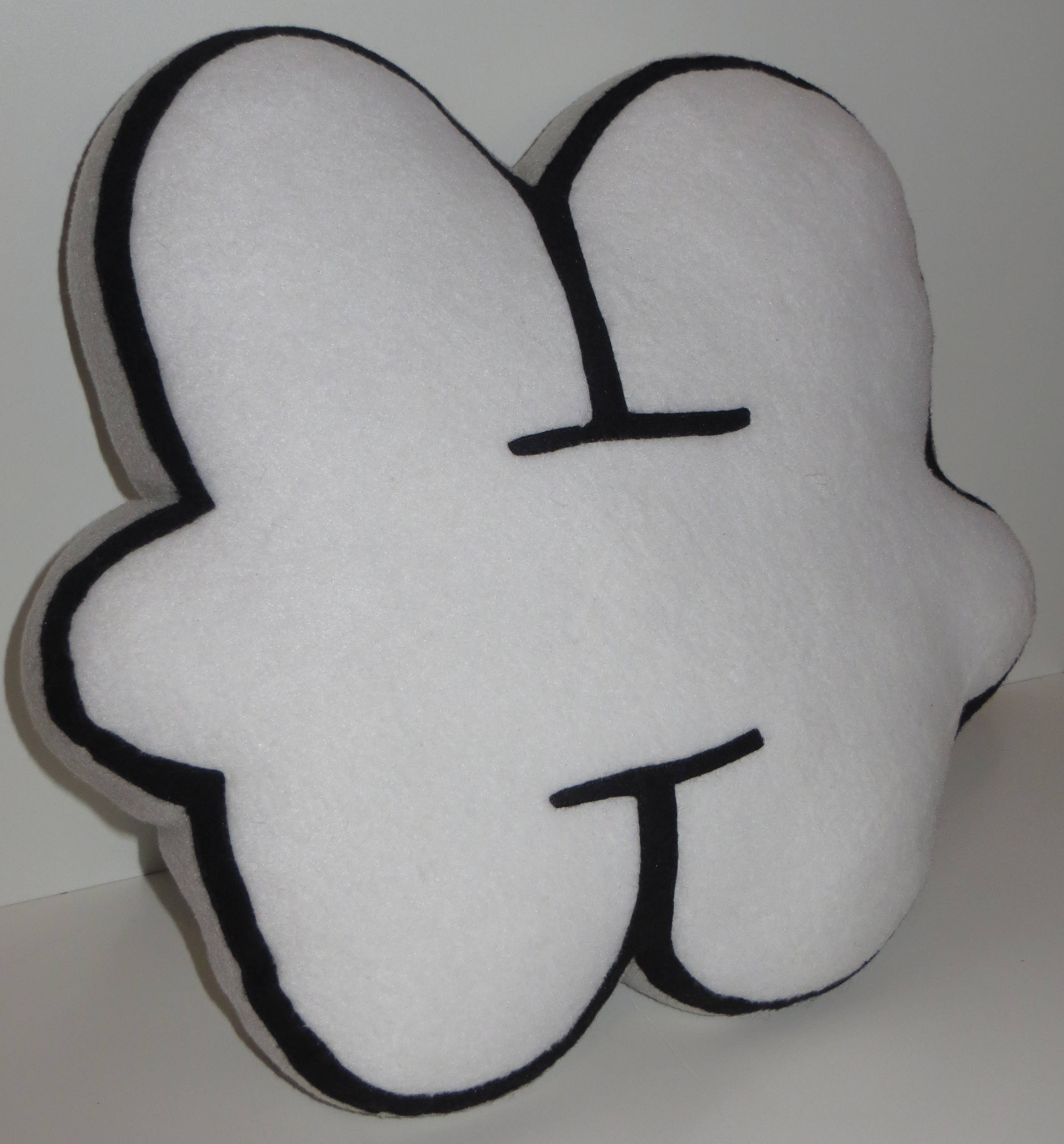 Letter H Pillow, Plush Pillow, Alphabet Pillow, Initial Pillow