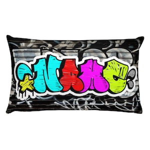 Custom Graffiti Name Pillow ( or anything you want written on a pillow)