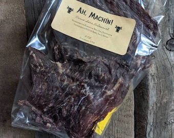 Mexican Carne Seca - Plain with Salt - All natural, hand cut beef jerky