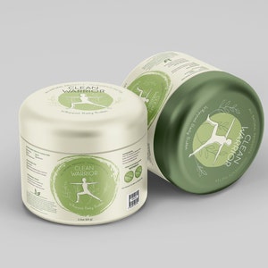 Clean Warrior Burro corpo montato di lusso / Burro corpo completamente naturale / Vegano / Barattolo di vetro da 6/16 once / Regalo per lui / Regalo per lei