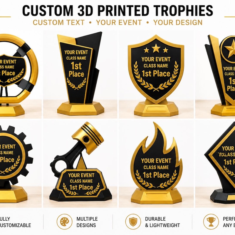 Custom 3d Printed Trophy - Etsy