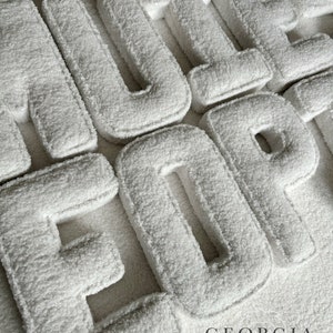 Boulce fabric letters, nursery decor, personalised gift