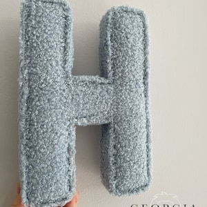 Blue Boulce fabric letters, nursery decor, personalised gift