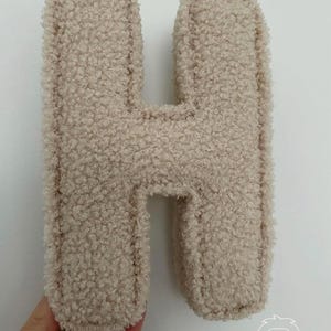 Natural Bouclé fabric letters, wall letters, bouclé decor, personalised gift