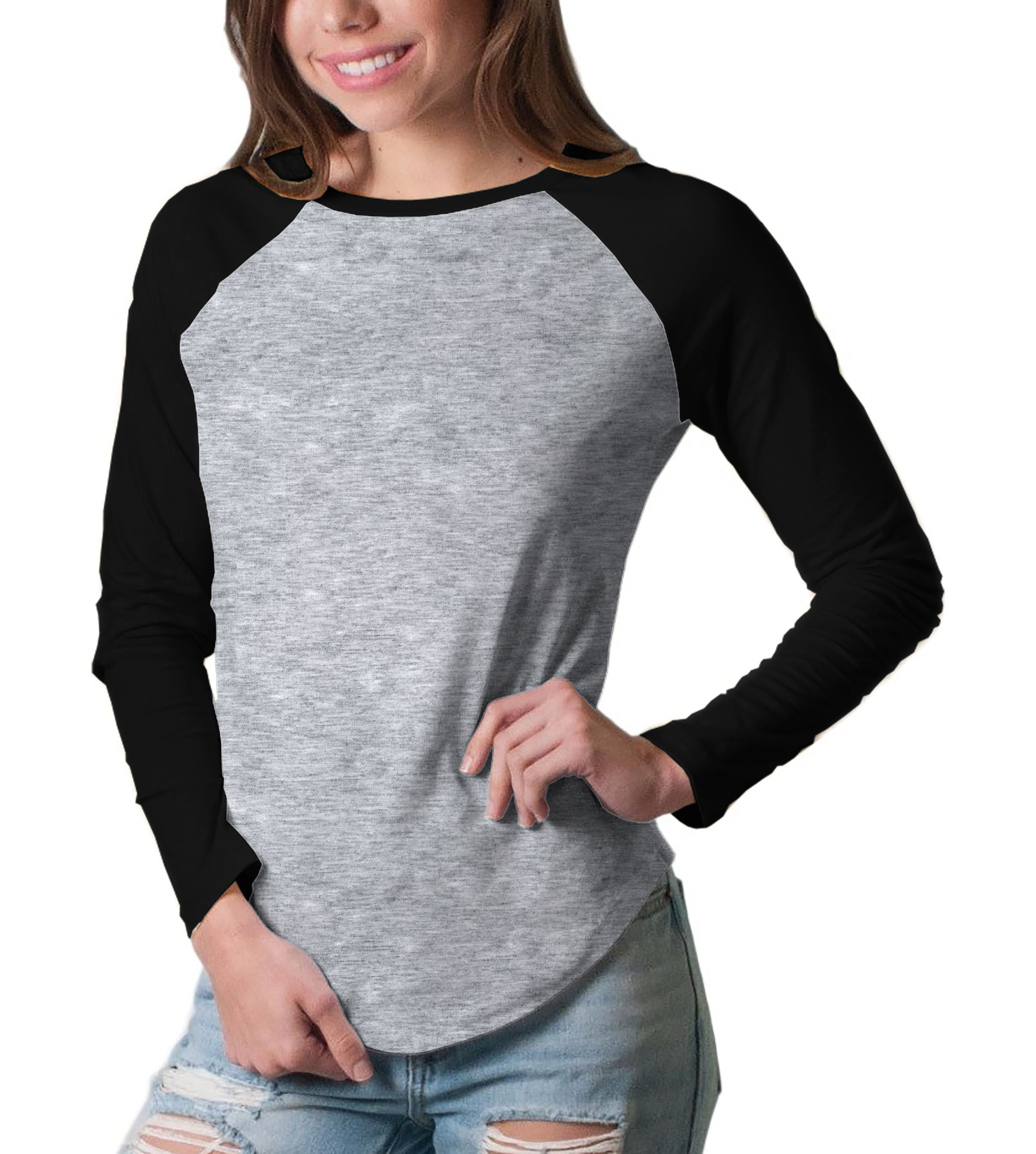 womens blank baseball tees