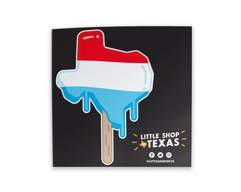 Texas Popsicle Sticker