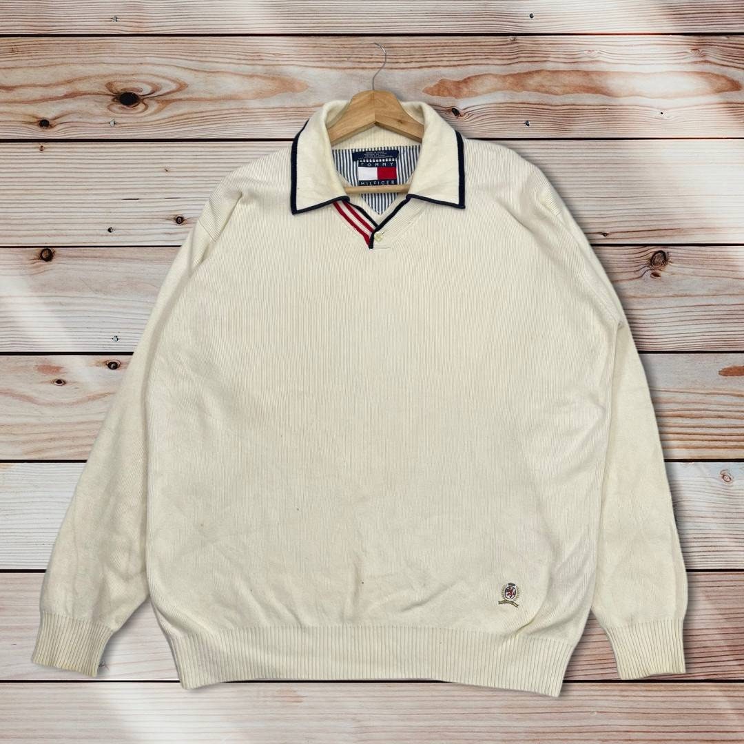 Vintage TOMMY HILFIGER Lion Crest Logo Polos Knitwear - Etsy Ireland