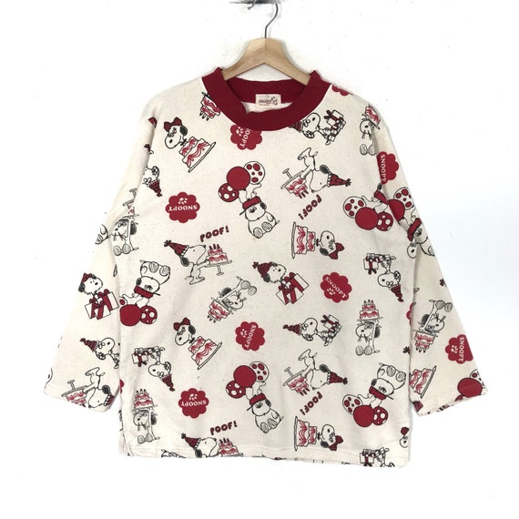 Rare!!PEANUTS SNOOPY All Over Print Sleeping wear