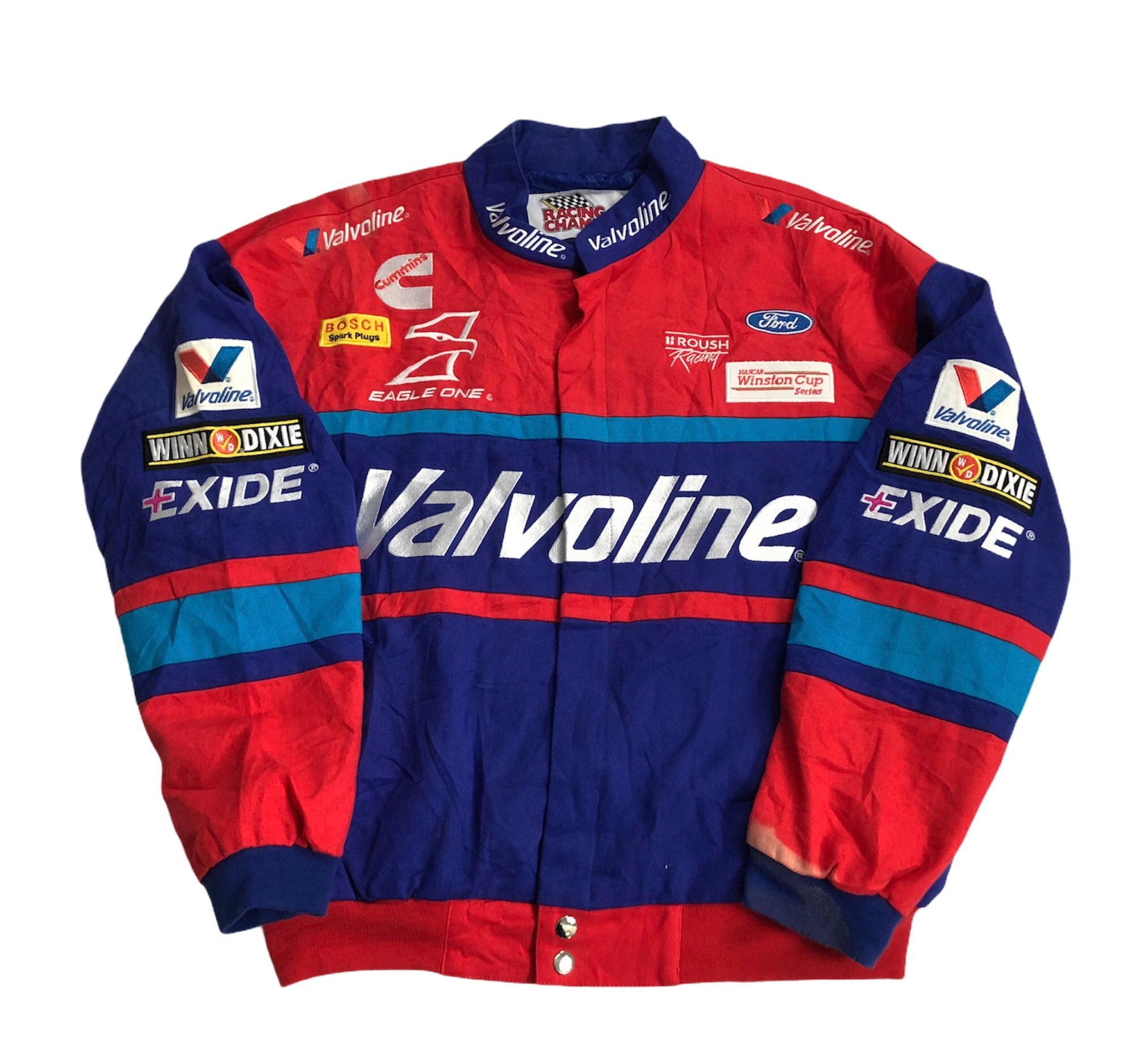 RACING CHAMPIONS APPAREL Mark Martin Team Valvoline Embroidery | Etsy